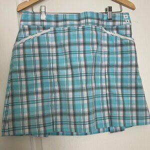 Izod  cools fx stretch women's plaid skort size 6